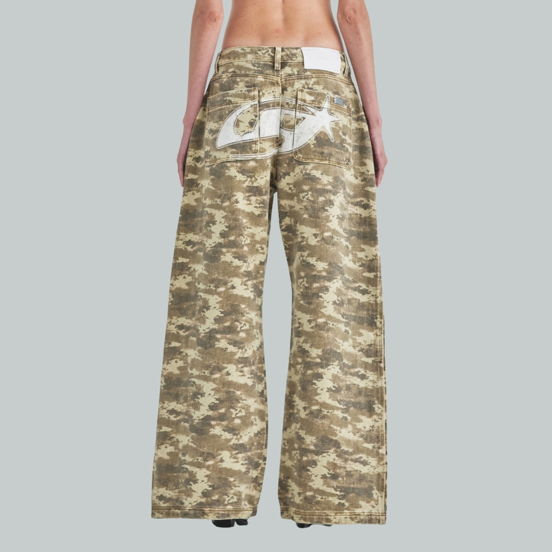 W ACT 1 UG STAR WIDE JEAN - LIGHT CAMMO