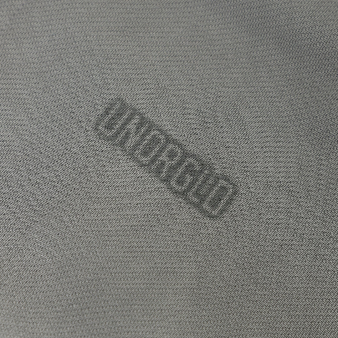 W HOLY STATE UNDRGLD TURTLE NECK BOXY FIT HOODIE - FADED GRAY
