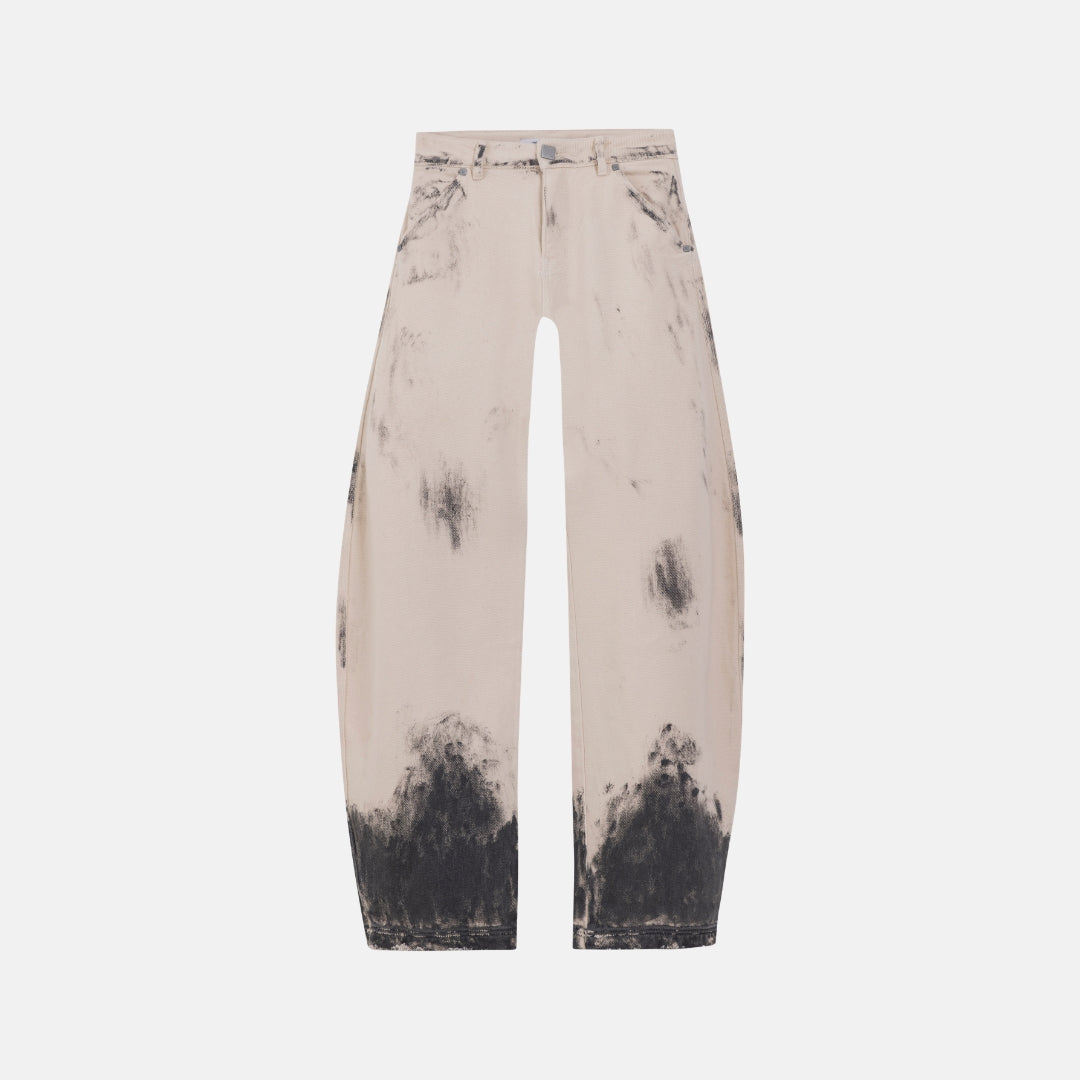 W REVELATION BASIC BARREL JEAN - MUD BONE
