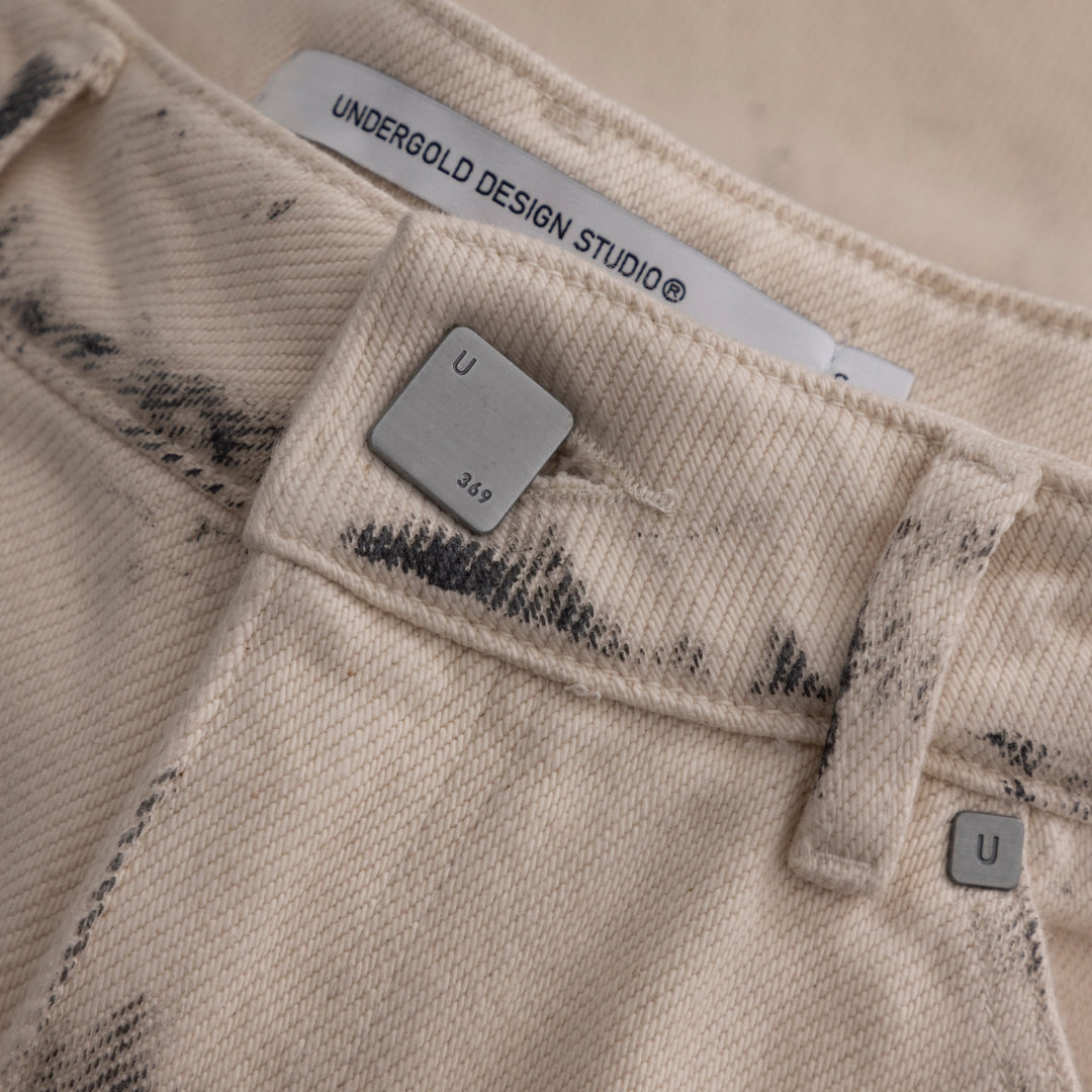 W REVELATION BASIC BARREL JEAN - MUD BONE