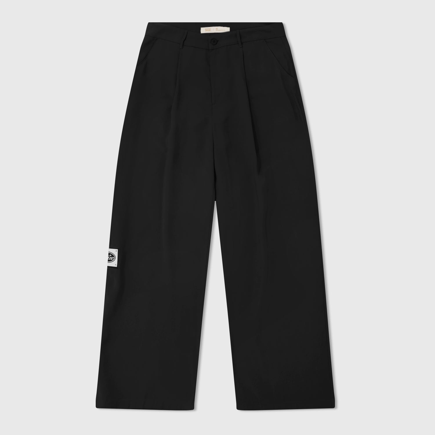 WIDE LEG TROUSERS - BLACK