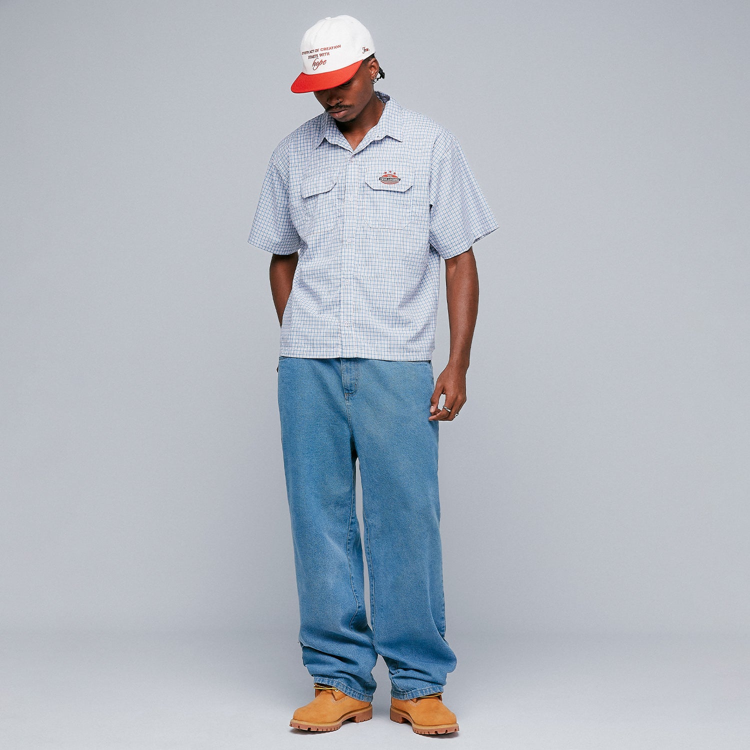 WORKWEAR BOXY SHIRT - BLUE