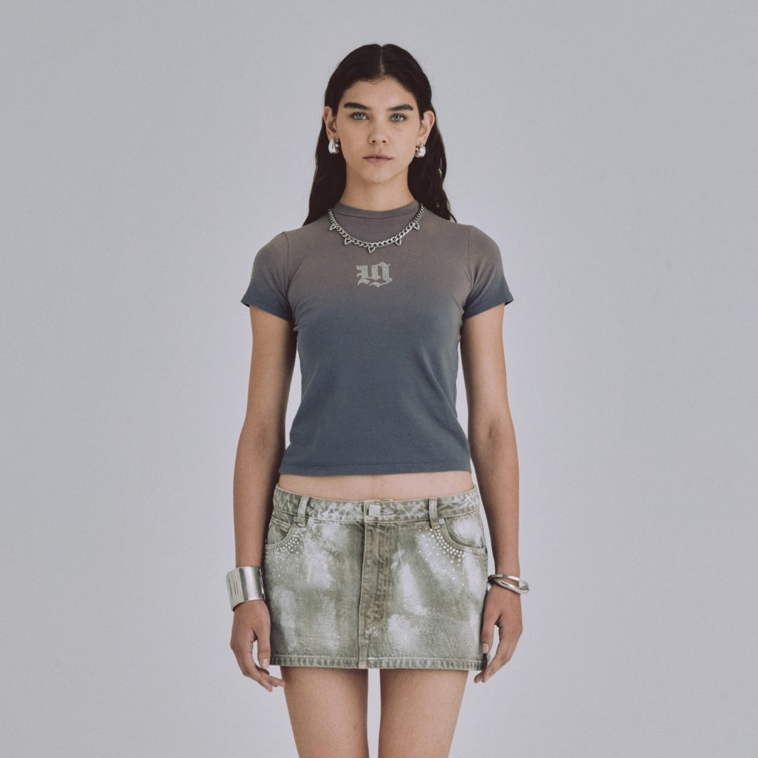 94' GOTHIC UG LONG BABY TEE FADED PURPLE