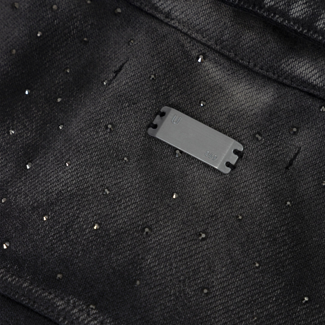 94' UNDRGLD DOUBLE DESTROYED JACKET VINTAGE GRAY