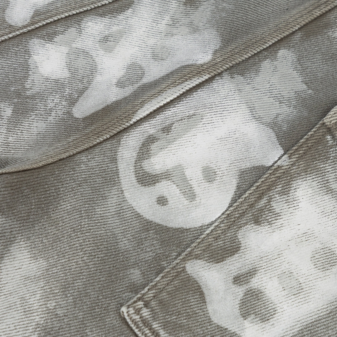 94' UNGD RIVETED PAINTED JORTS PAINTED GRAY