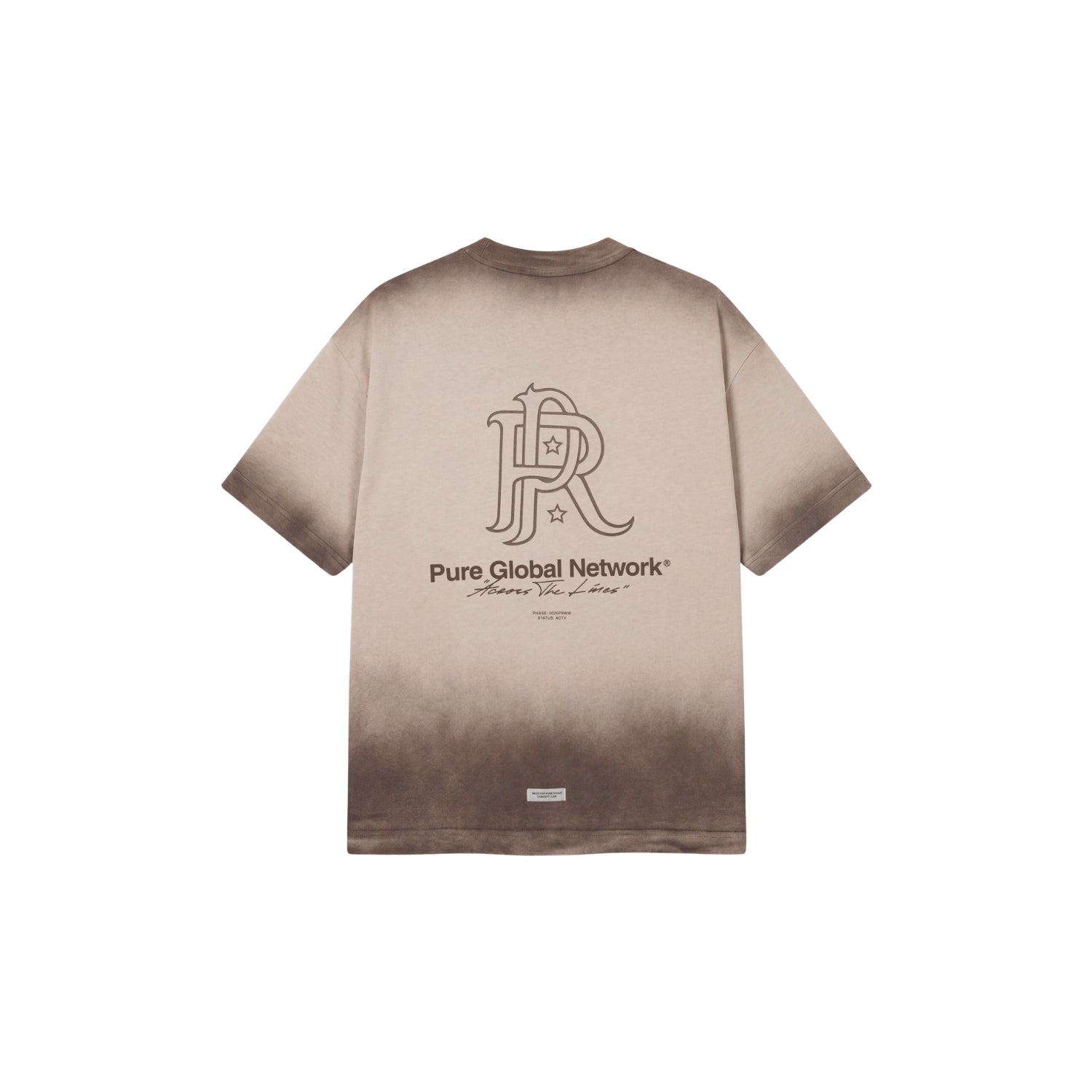 ACROSS THE LINES BROWN WASHED KEY T-SHIRT