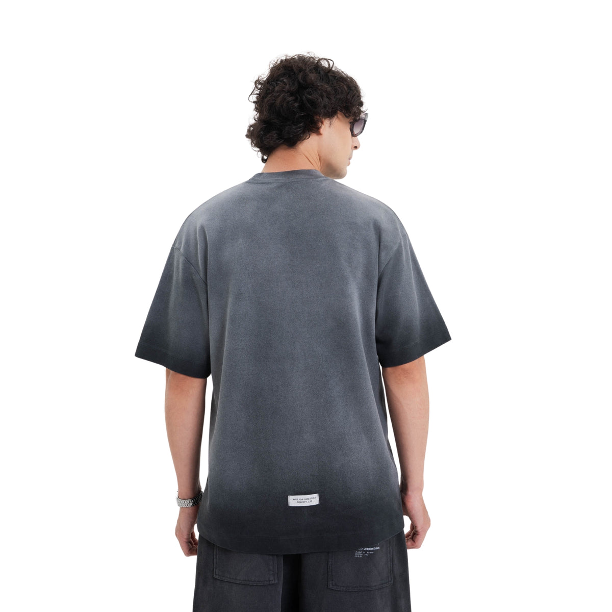 ACROSS THE LINES WASHED BLACK KEY  T-SHIRT