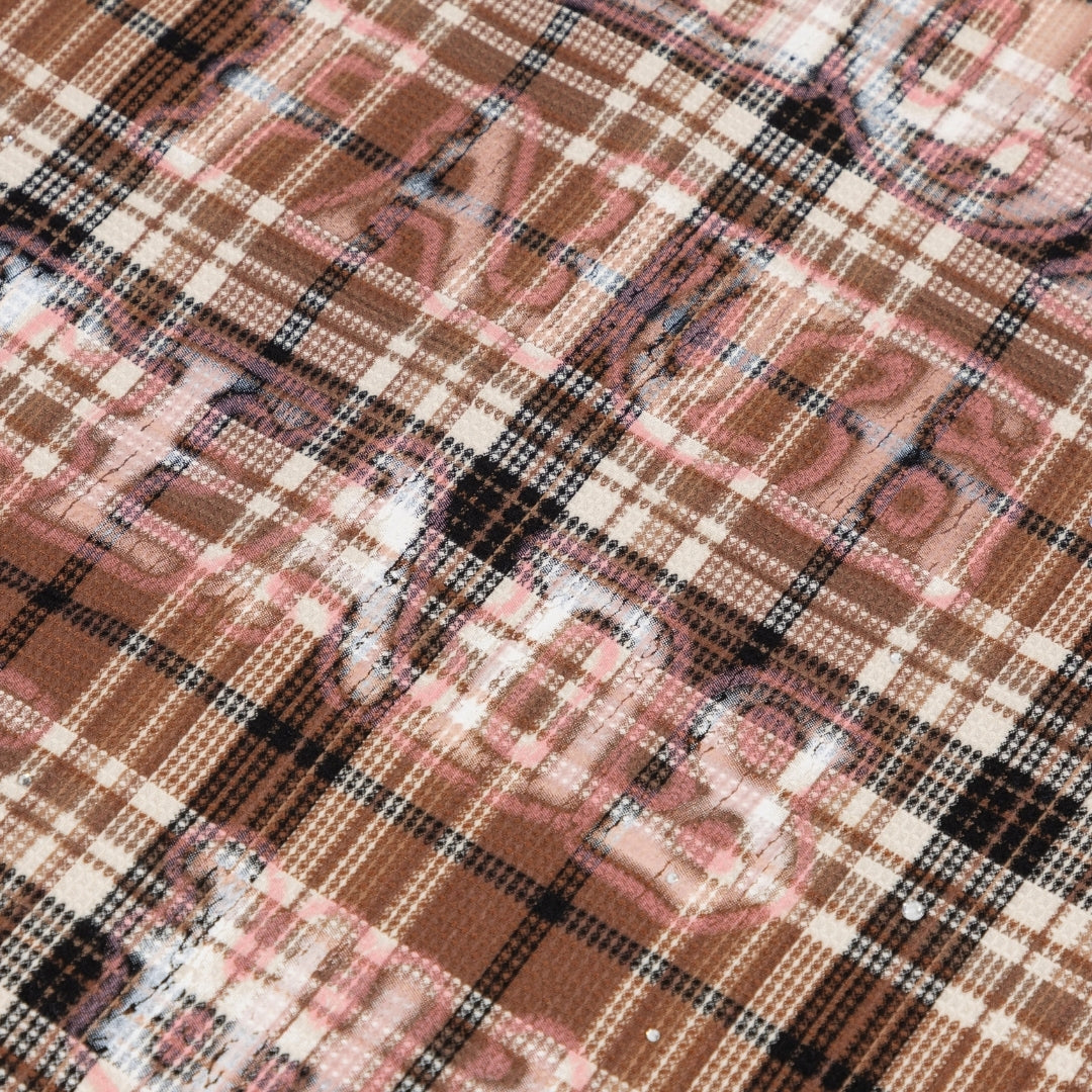ACT 1 FAITH FLANNEL SHIRT - PLAID BROWN
