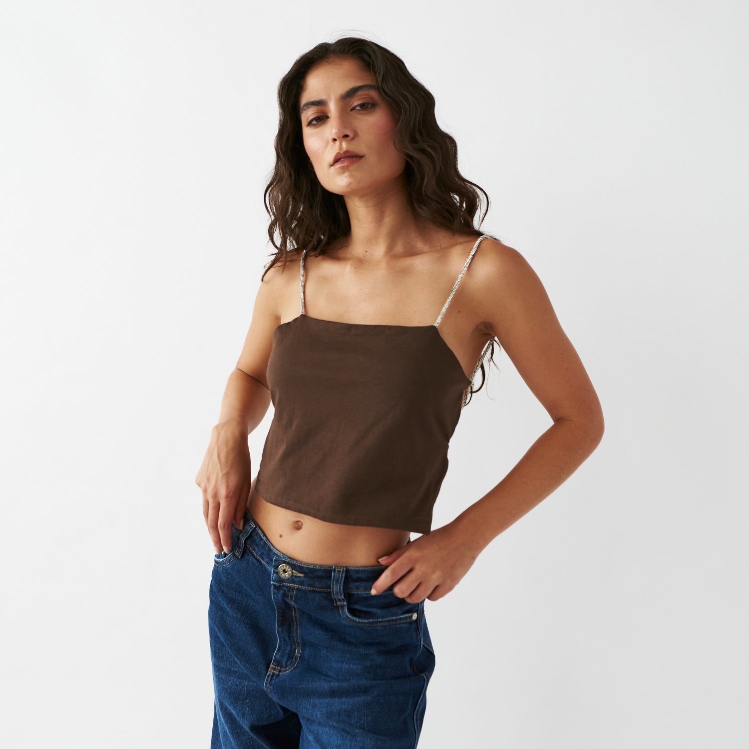 ATENEA TOP BROWN