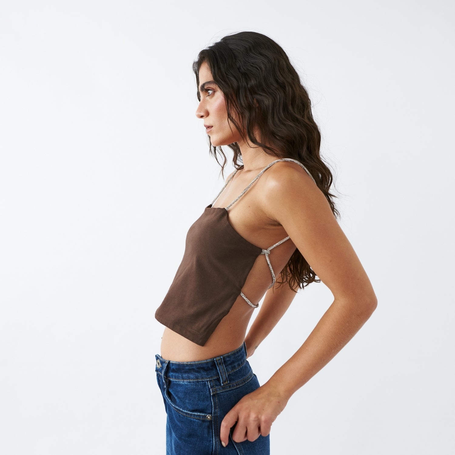 ATENEA TOP BROWN
