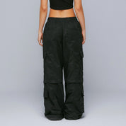 ACTIVE BAGGY CARGO PANTS - BLACK