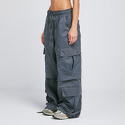 ACTIVE BAGGY CARGO PANTS - GREY