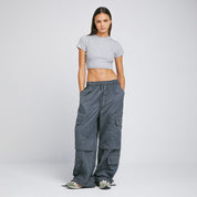 ACTIVE BAGGY CARGO PANTS - GREY