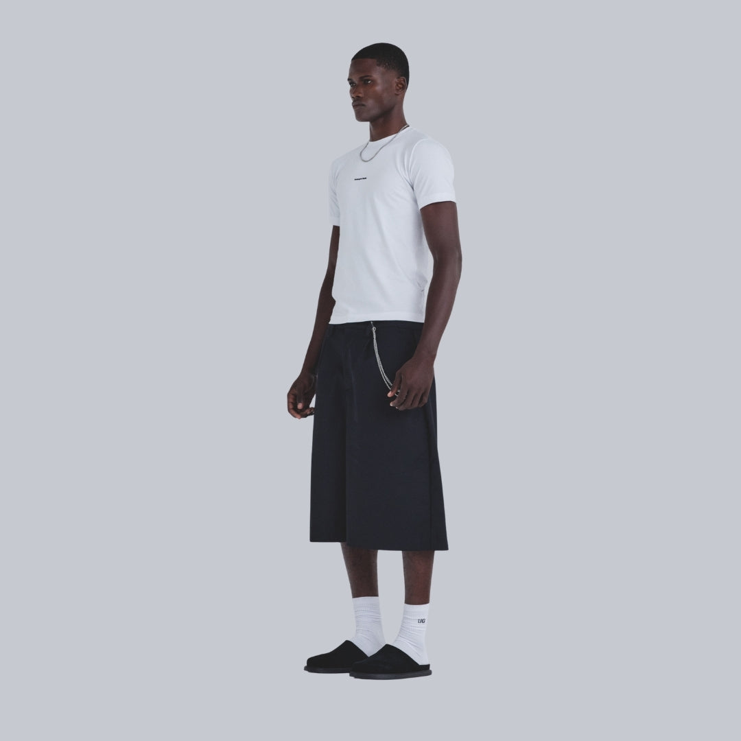 BASICS TAILORED JORTS - BLACK
