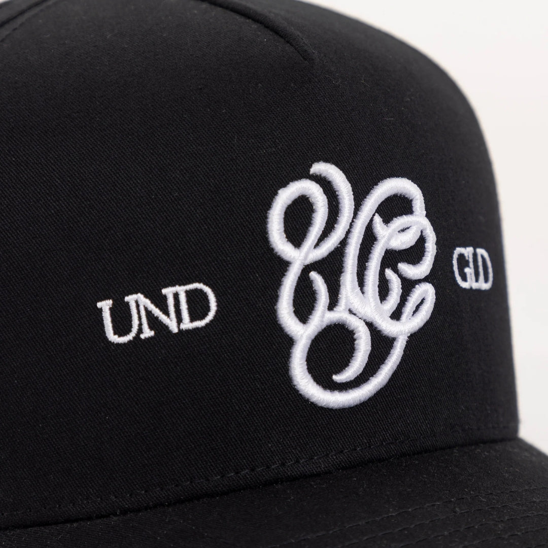 BASICS UG MONOGRAM HIGH CROWN CAP - BLACK