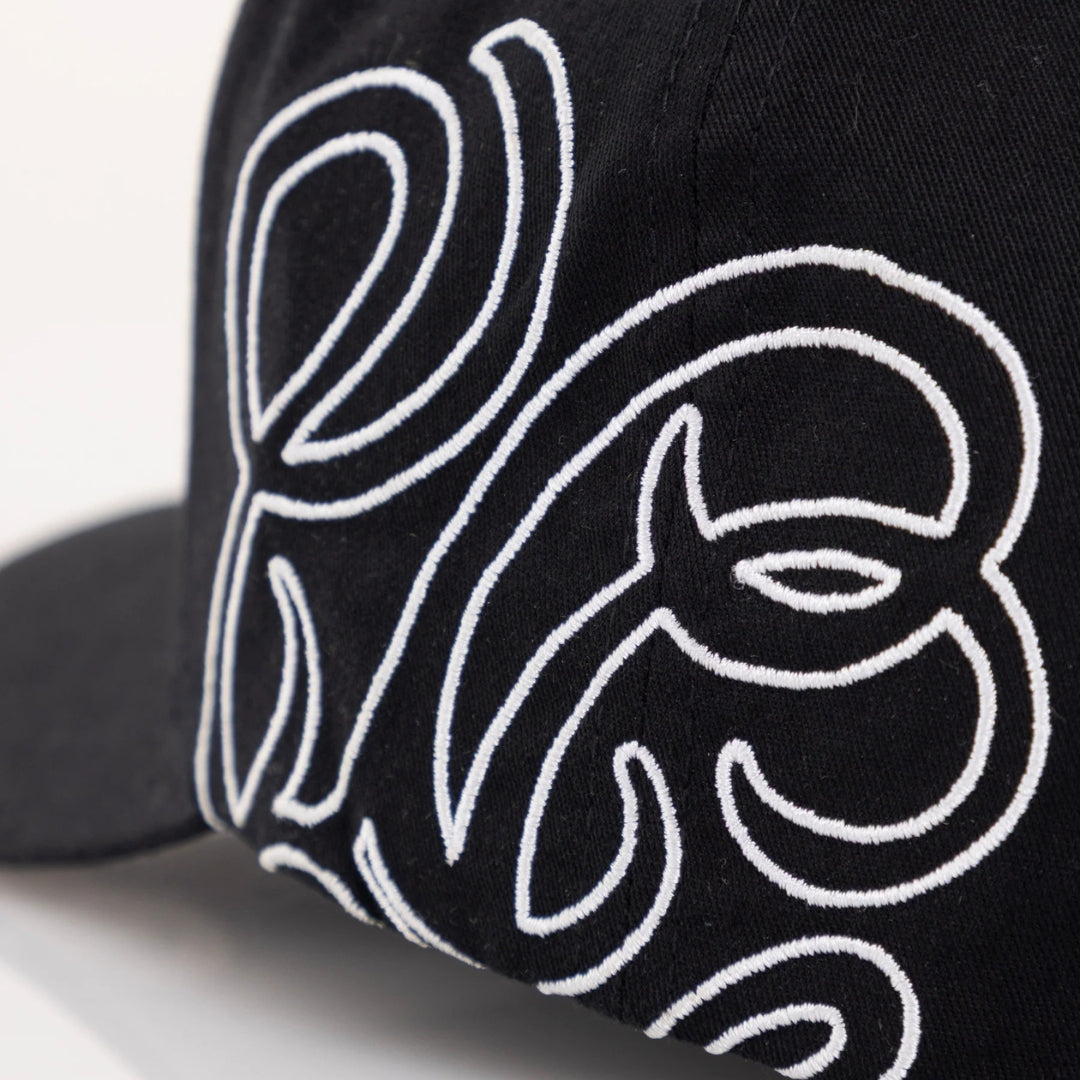 BASICS UG MONOGRAM HIGH CROWN CAP - BLACK