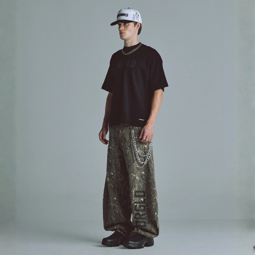 BASICS UNDGLD BOXY FIT T-SHIRT - BLACK