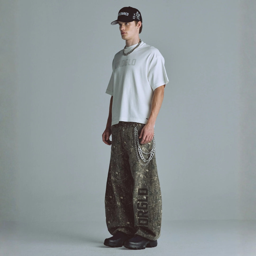 BASICS UNDGLD BOXY FIT T-SHIRT - WHITE