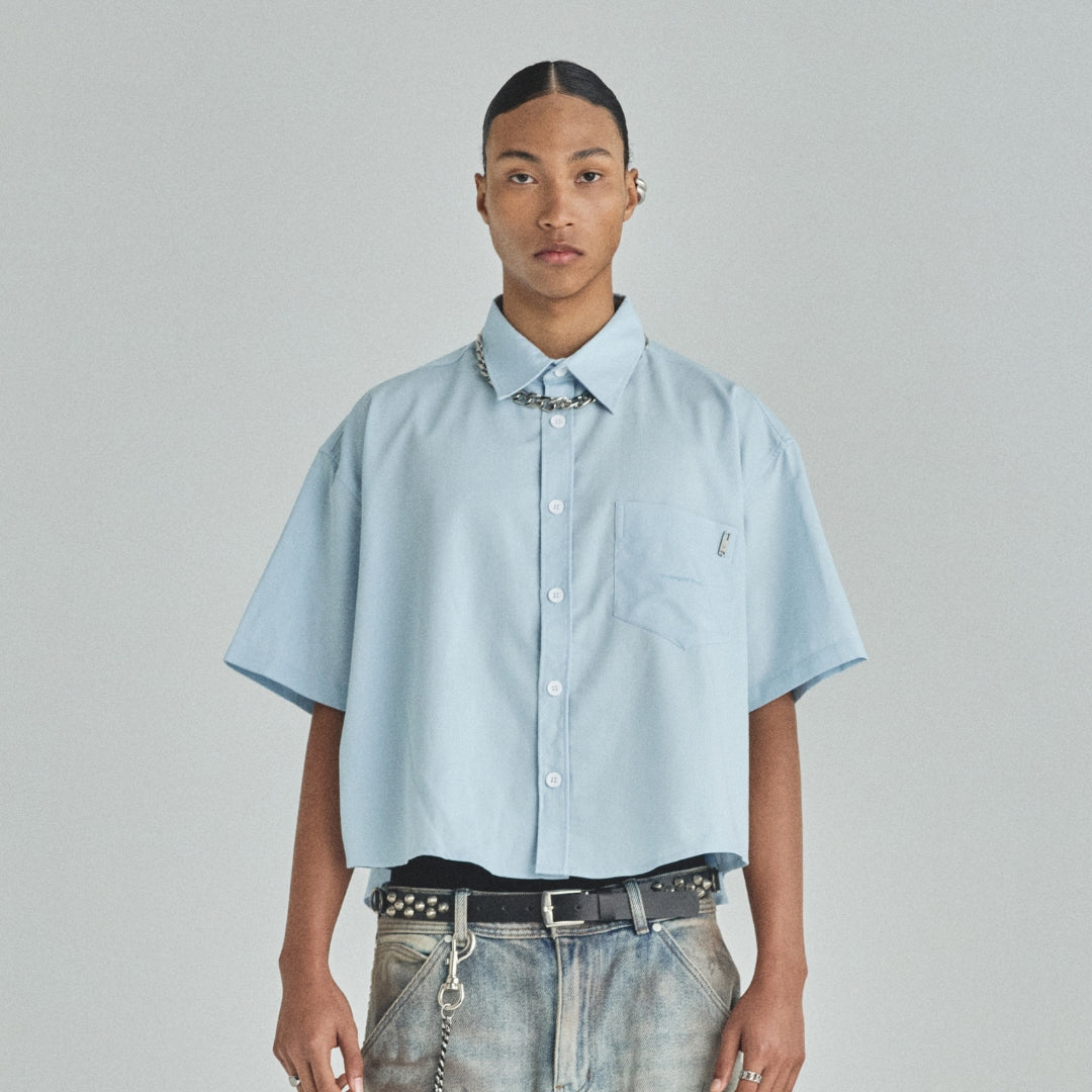 BASICS UNDERGOLD STUDIO BOXY FIT T-SHIRT - LIGHT BLUE