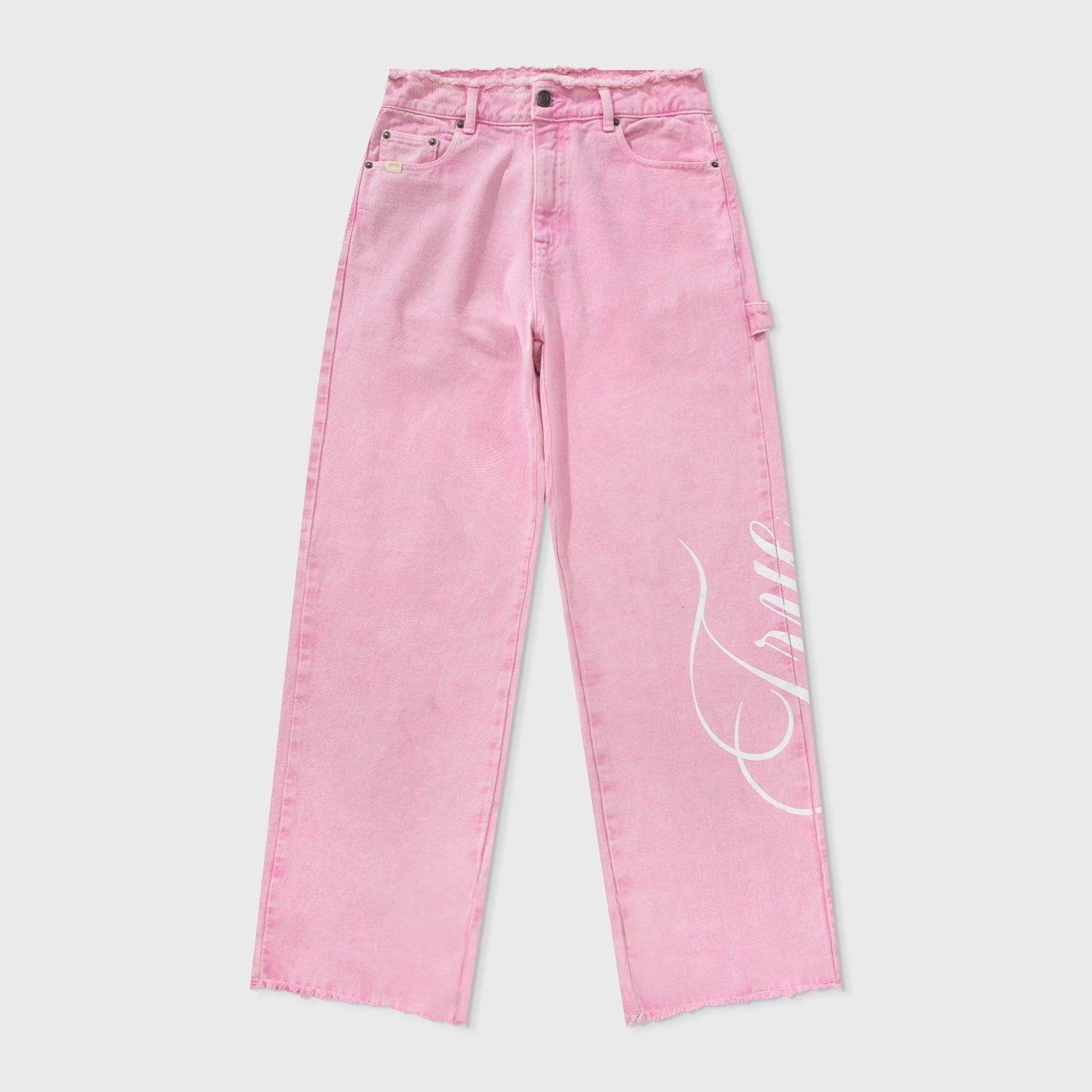 BLUSH MID-RISE PANTS - PINK