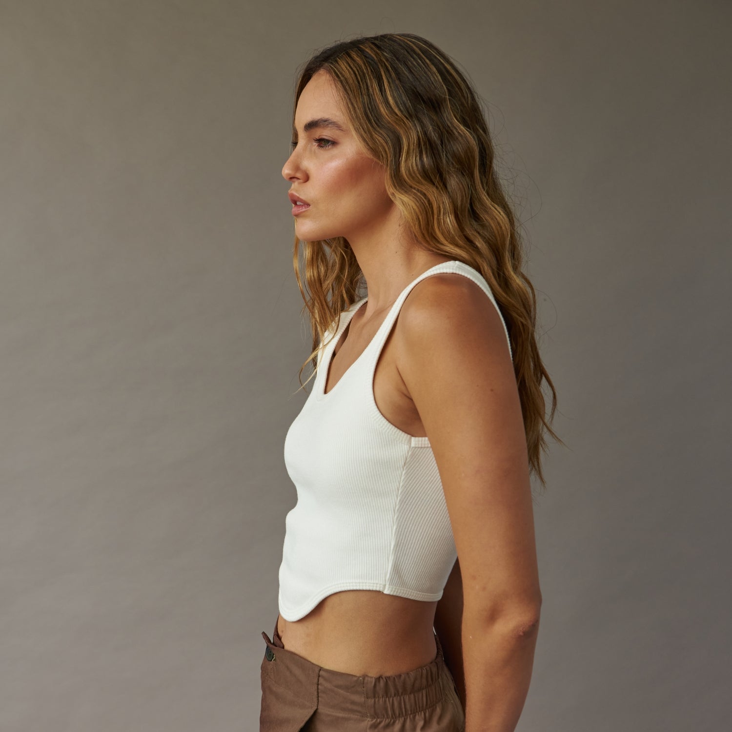 CORSET TOP IVORY