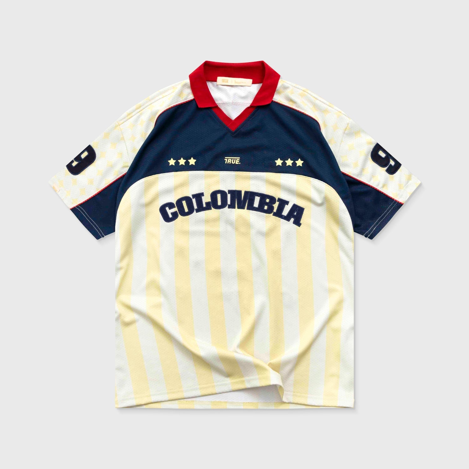 COLOMBIA OVERSIZED POLO T-SHIRT - BUTTER YELLOW