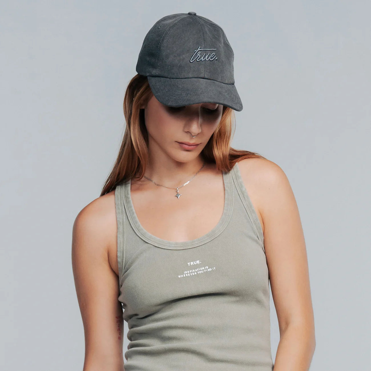CORE WASHED CAP - DARK GRAY