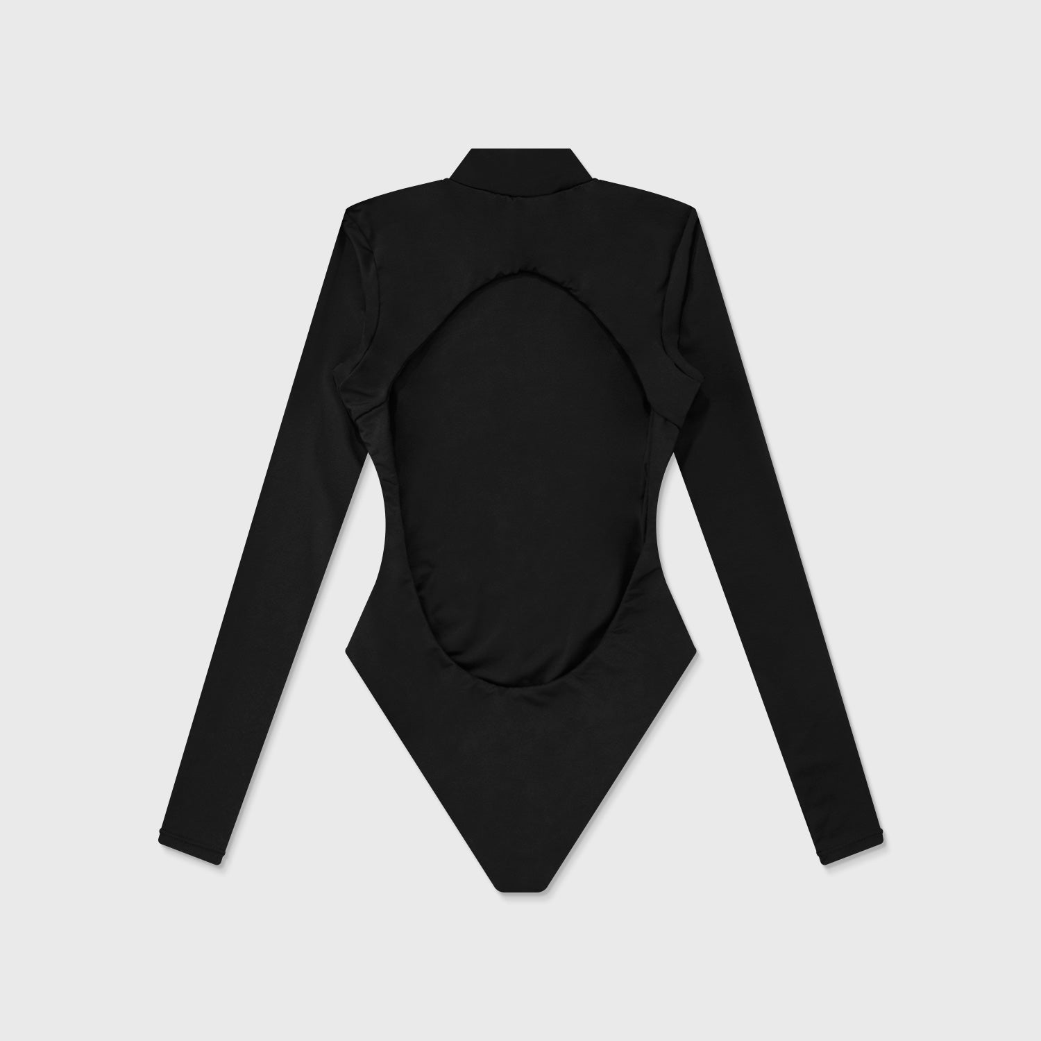 CUT-OUT BLACK BODYSUIT - BLACK