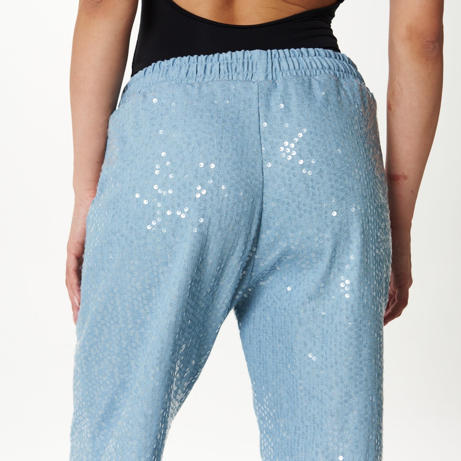 DENIM GLITTER PANT