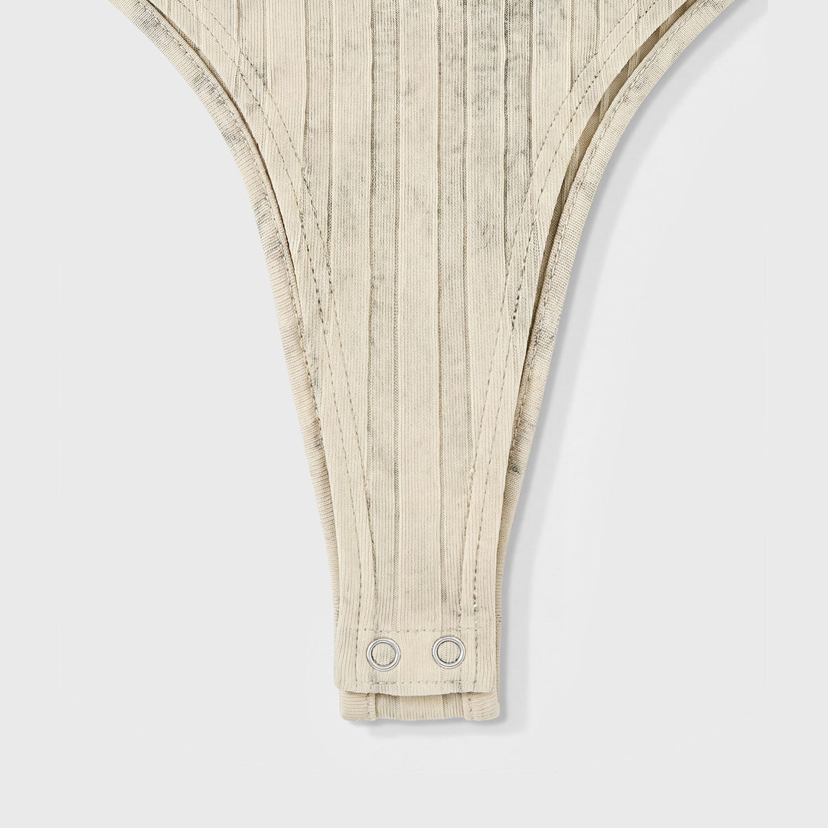 DAILY RIBBED BODYSUIT - CAMEL
