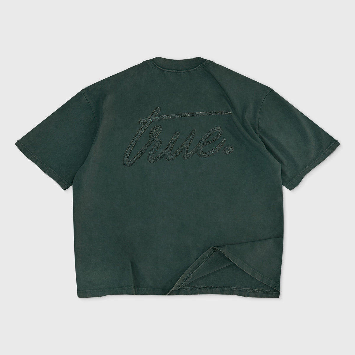 DAILY WASHED BOXY TEE - PINE GREEN