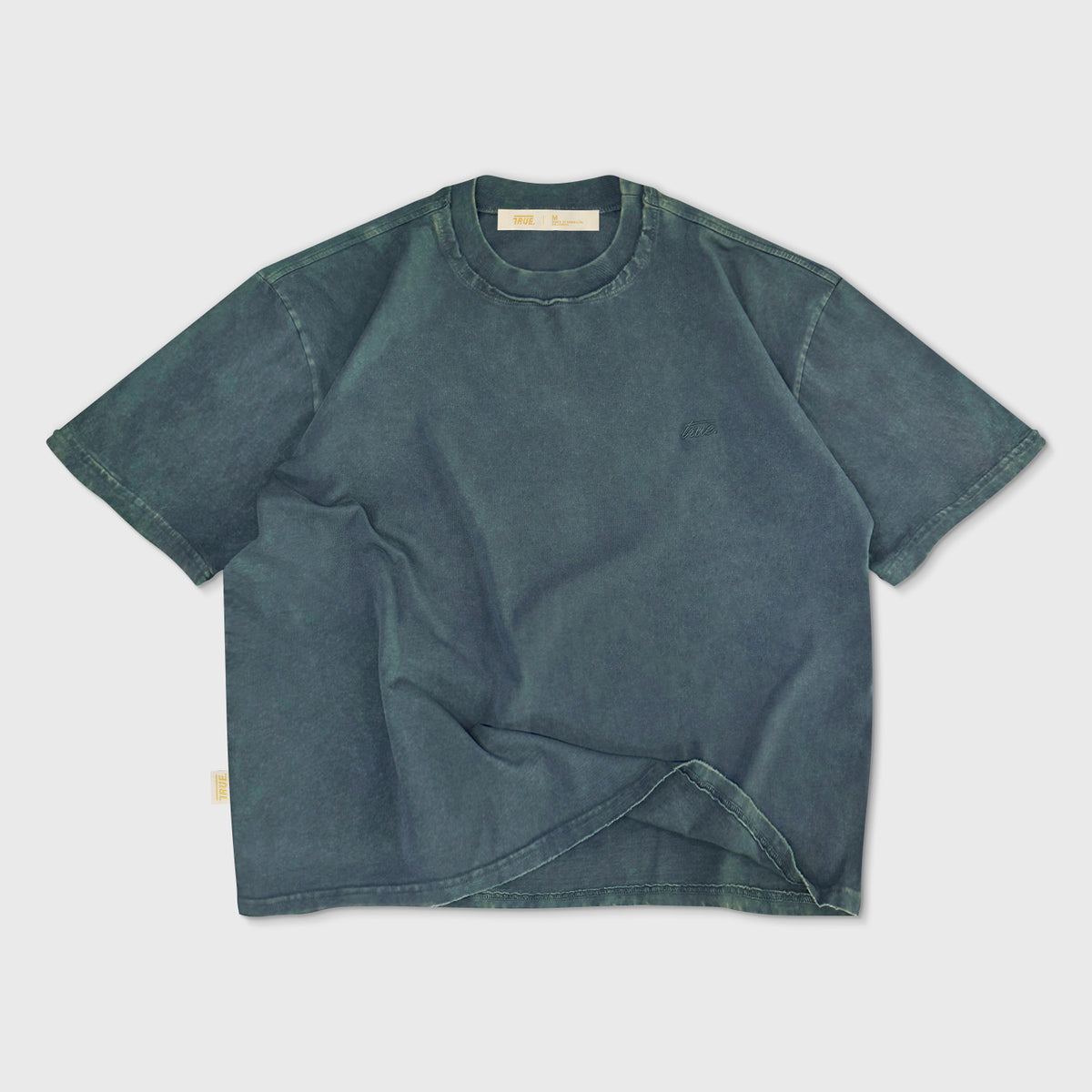 DAILY WASHED BOXY TEE - VINTAGE BLUE