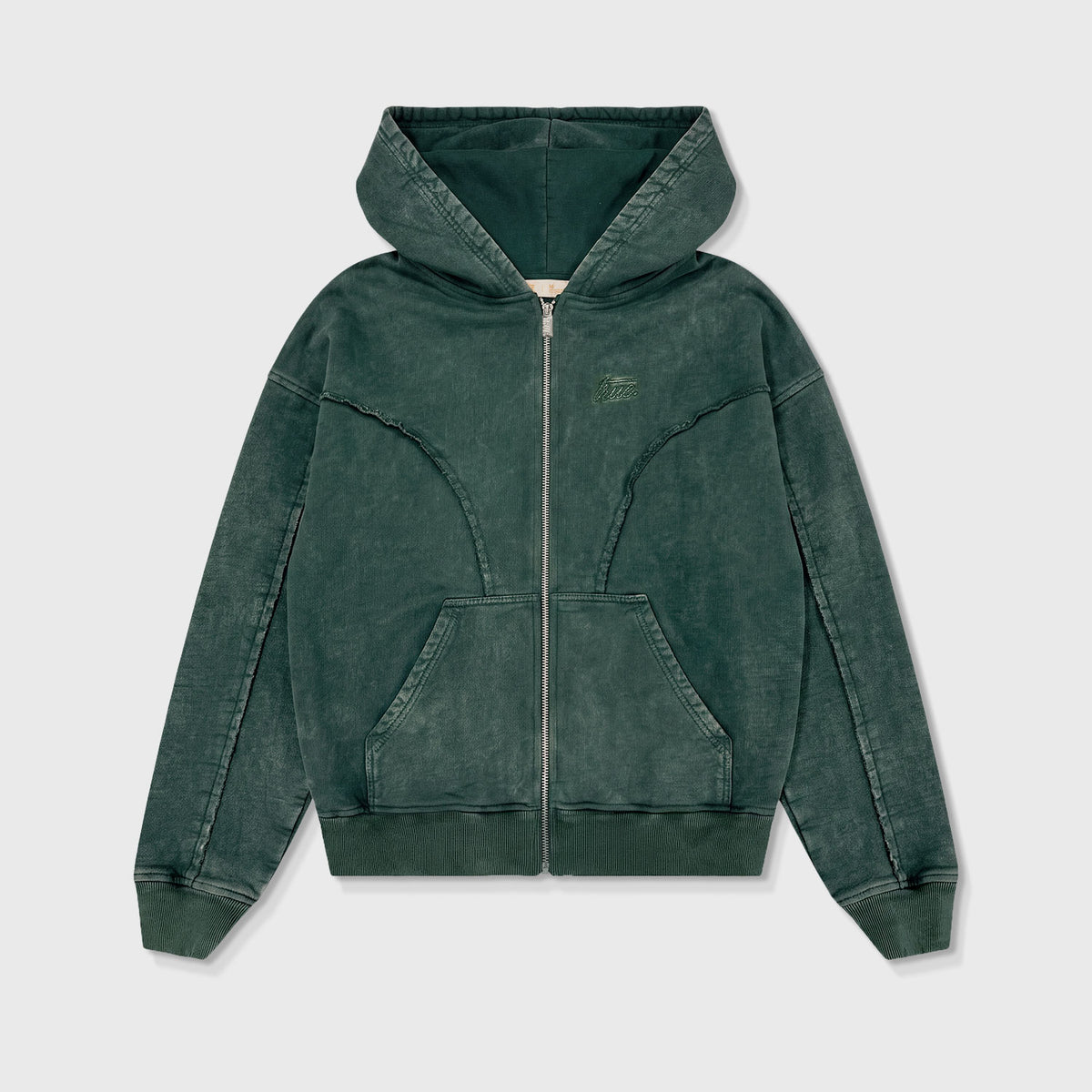 DAILY WASHED HOODIE - PINE GREEN
