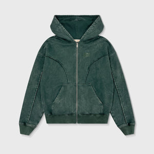 DAILY WASHED HOODIE - PINE GREEN