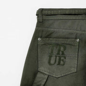 DIRTY-WASH PANTS - MILITARY GREEN