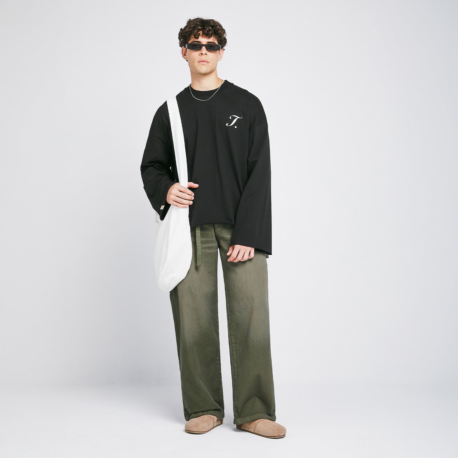 DIRTY-WASH PANTS - MILITARY GREEN