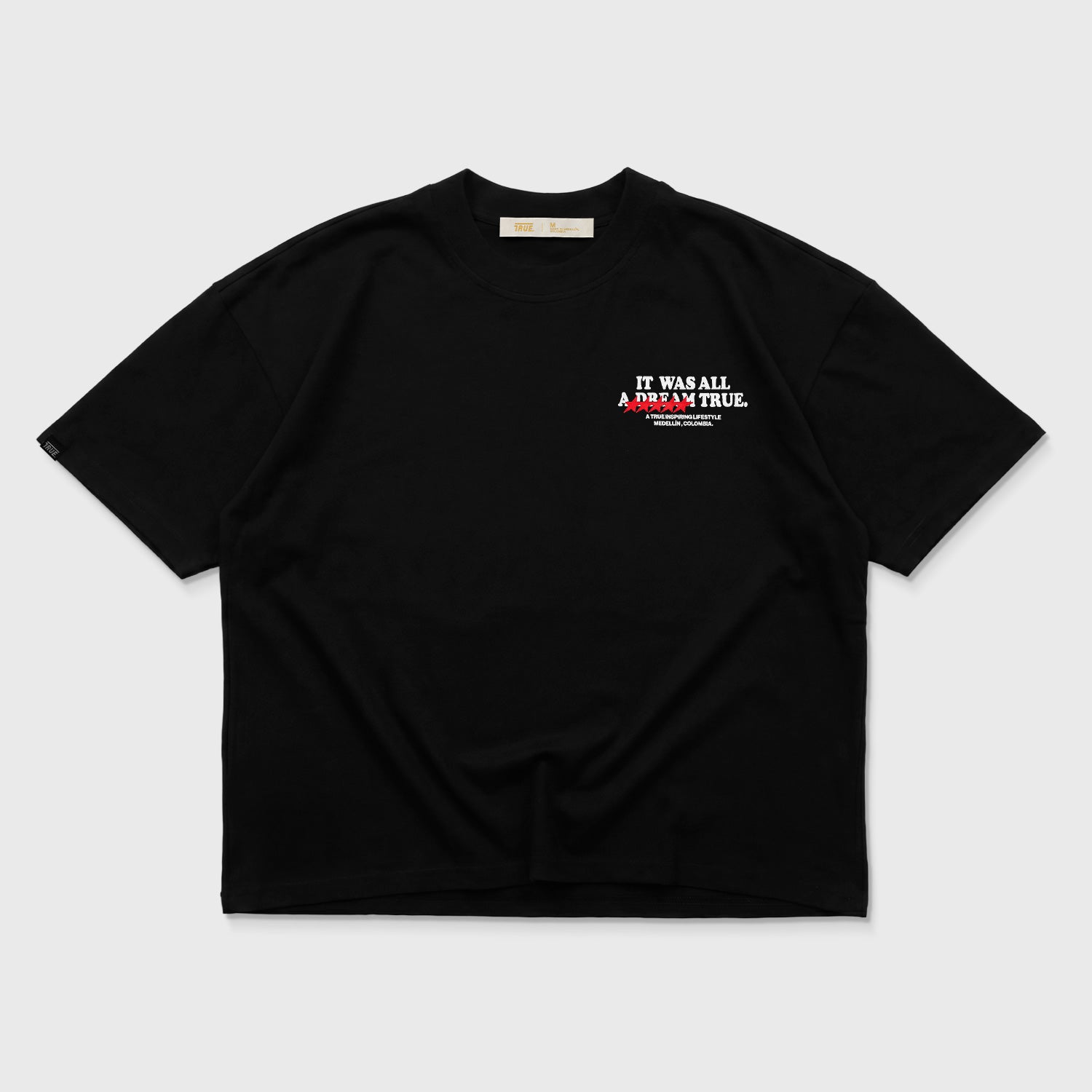 DREAM TRUE BOXY T-SHIRT - BLACK