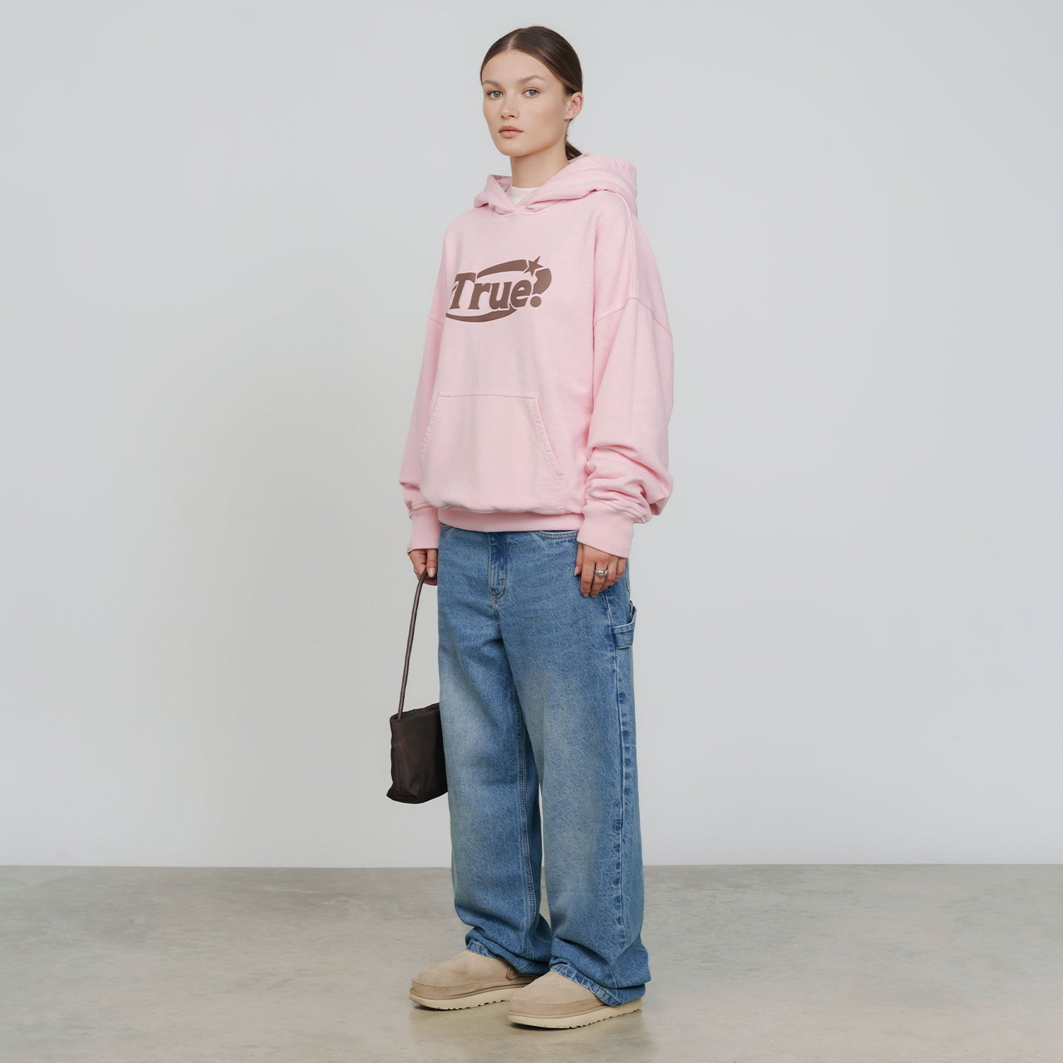 EVERYDAY LOGO HOODIE - PINK