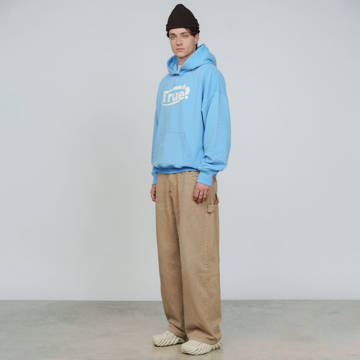 EVERYDAY LOGO HOODIE - SKY BLUE