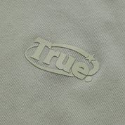 WASHED FITTED RIBBED TOP - GRAY