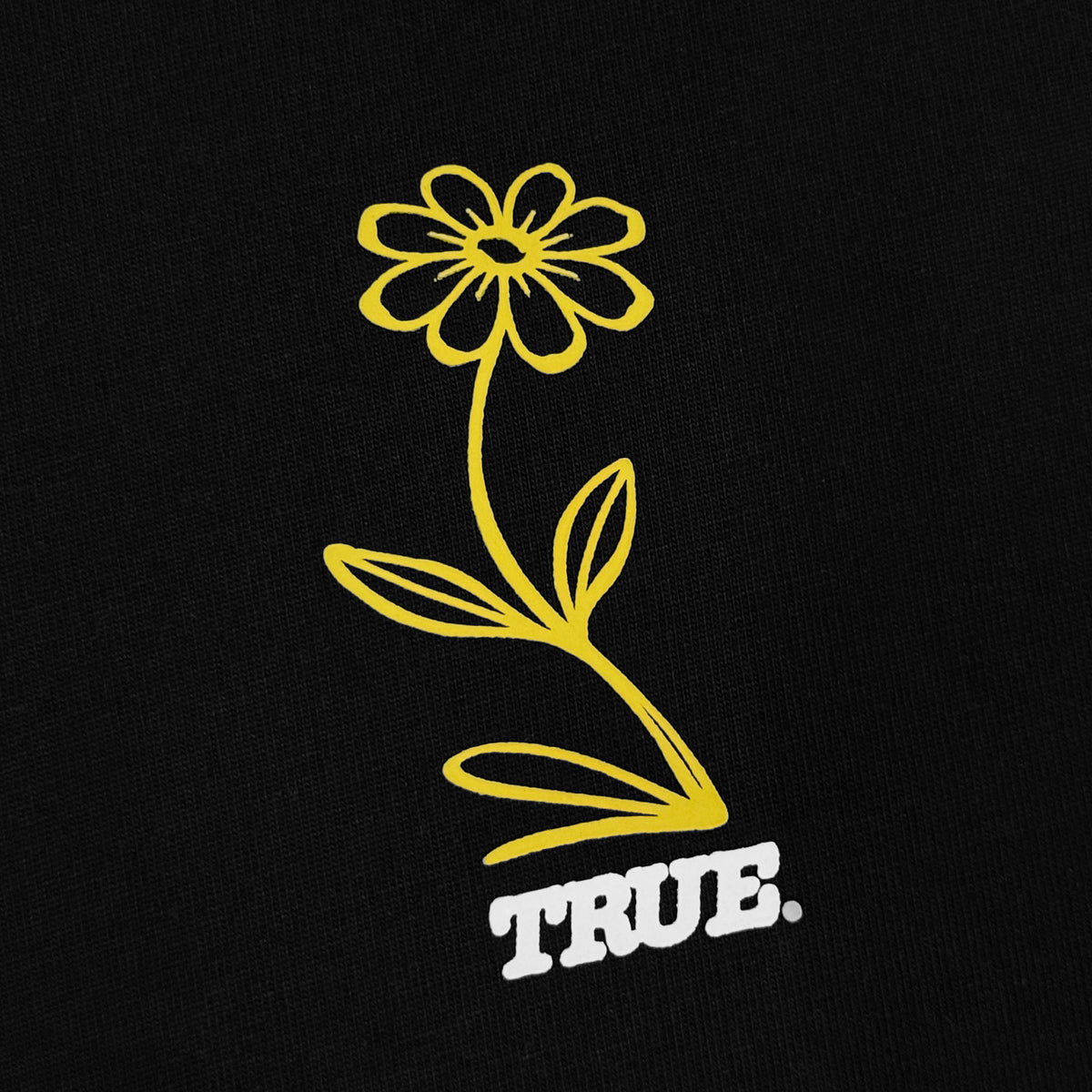 FLOWER BOXY LS - BLACK