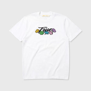 FLOWERS LOGO T-SHIRT - WHITE