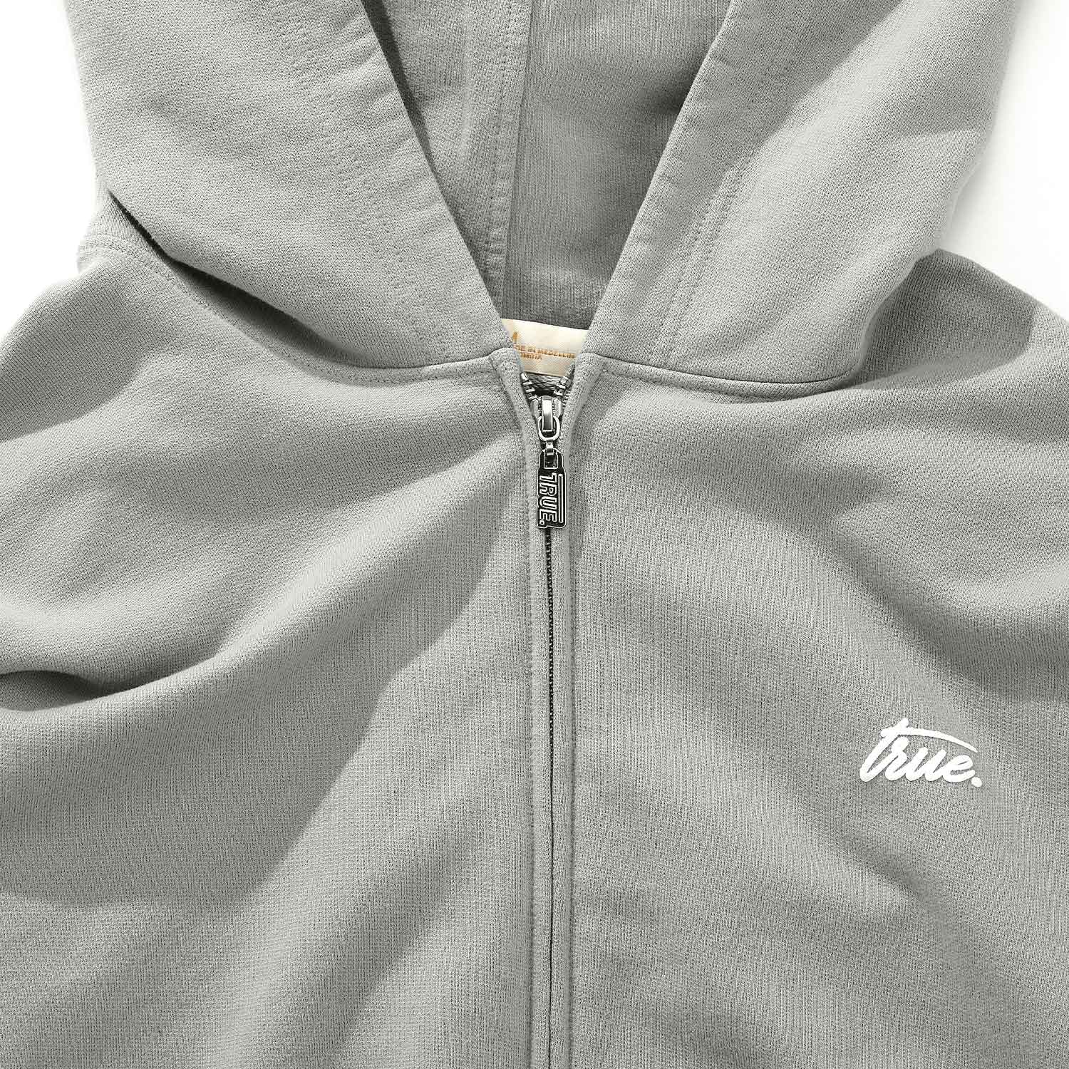 FOREST ZIPPER HOODIE - LIGHT GRAY