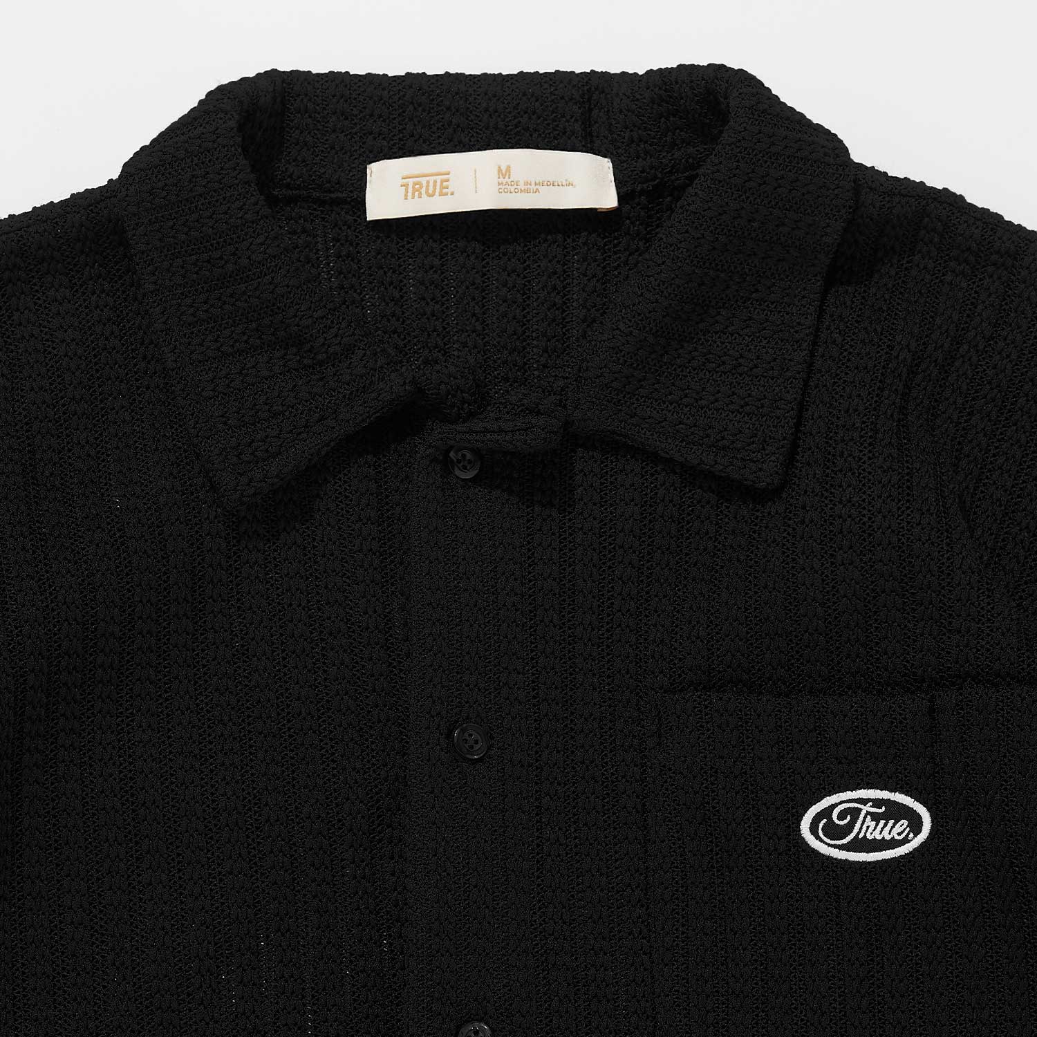 FRESH BUTTON UP SHIRT - BLACK