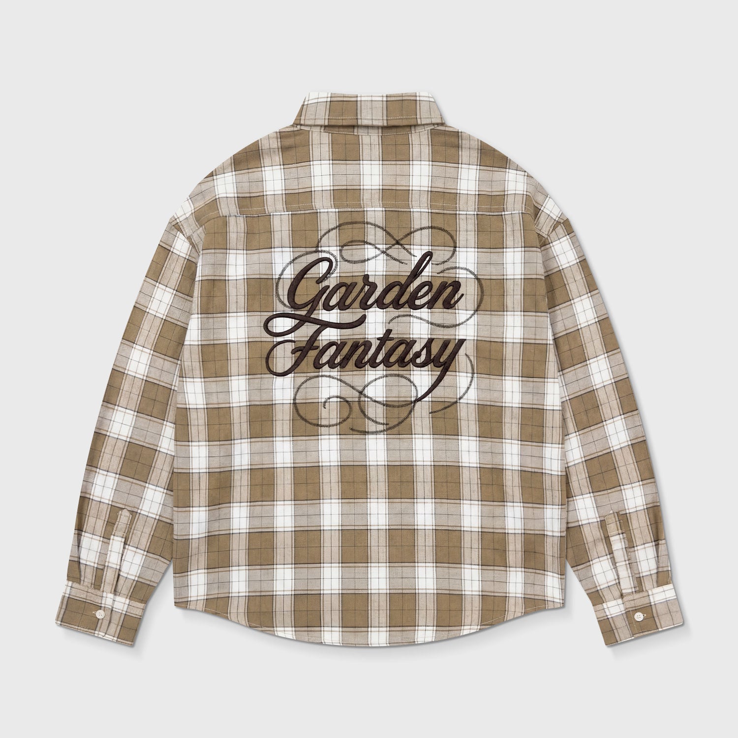 GARDEN PLAID SHIRT - CREAM