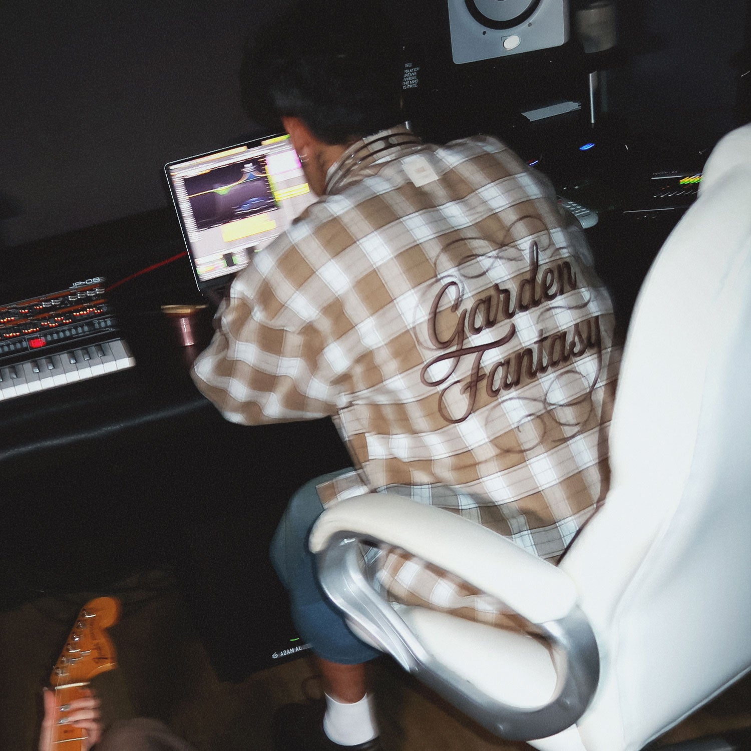 GARDEN PLAID SHIRT - CREAM