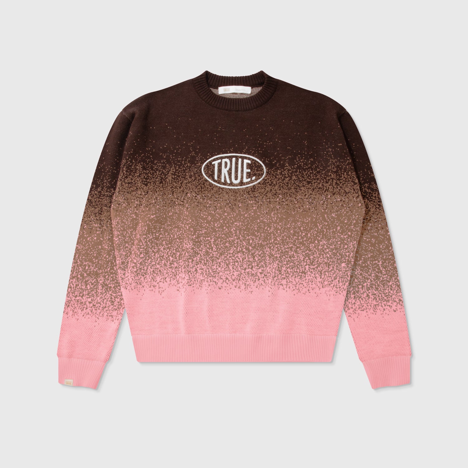 GRADIENT KNITTED PULLOVER - PINK