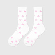 HEART SOCKS - WHITE