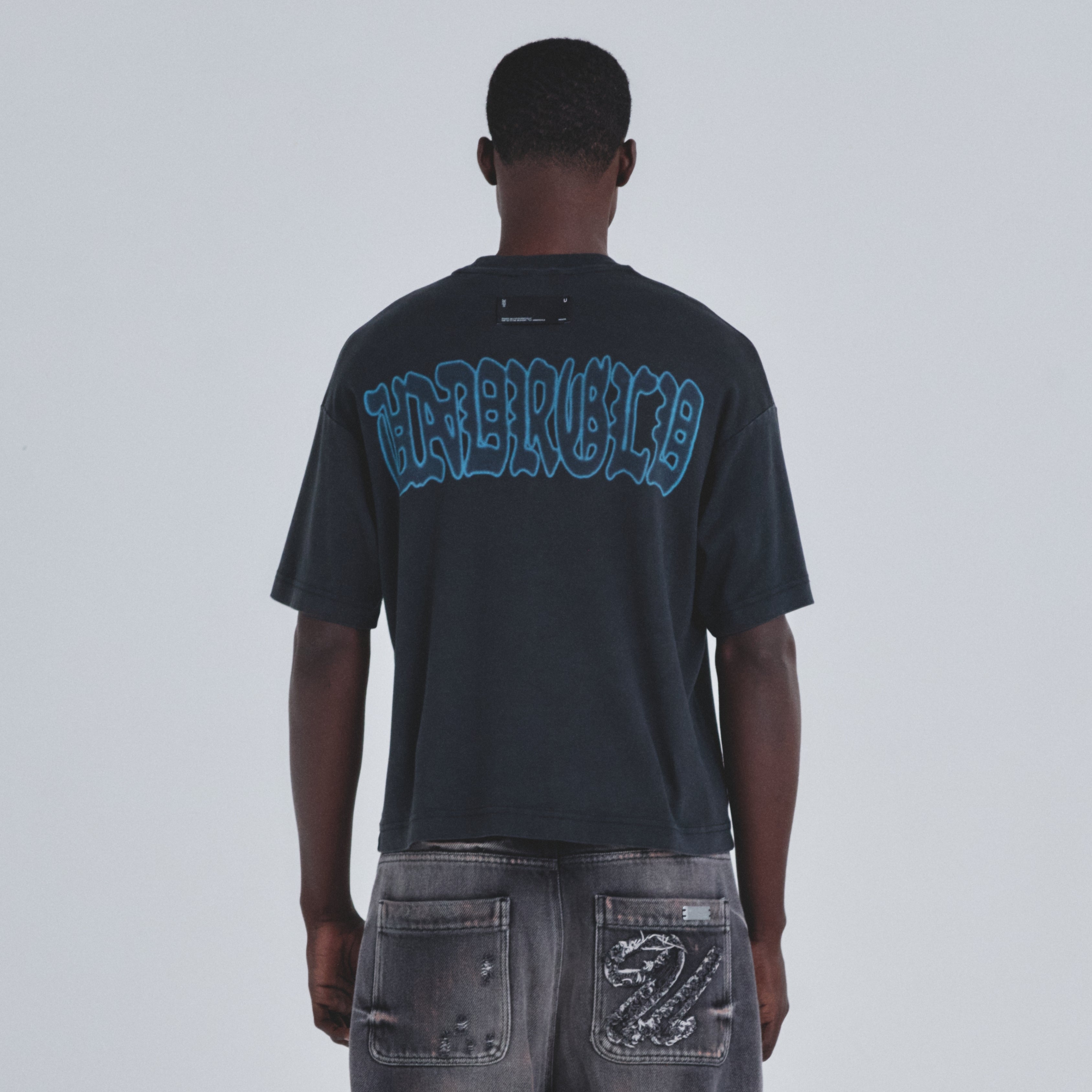 HOLY STATE DIVINITY BOXY FIT T-SHIRT - VINTAGE BLACK