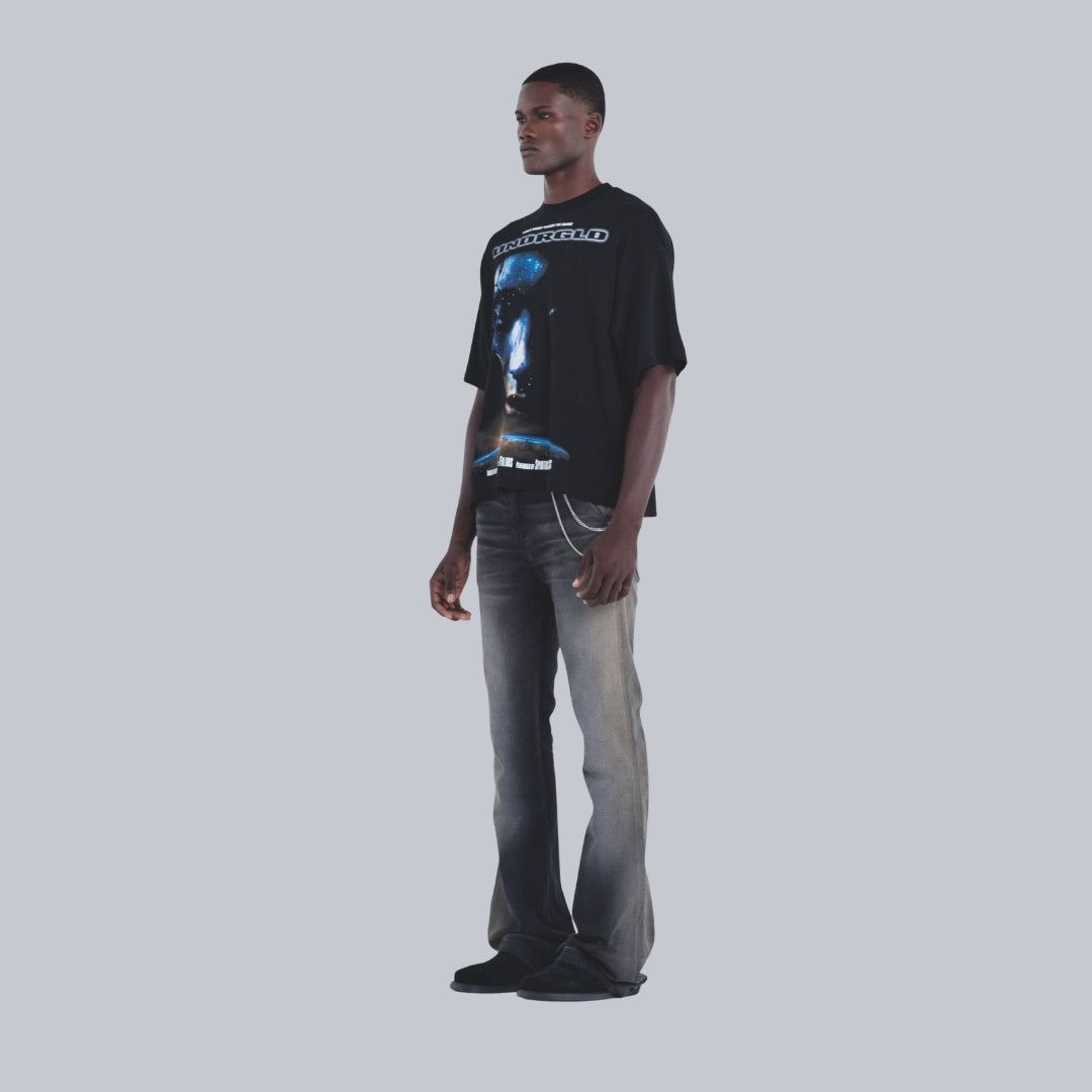 HOLY STATE JOURNEY BOXY FIT TSHIRT BLACK